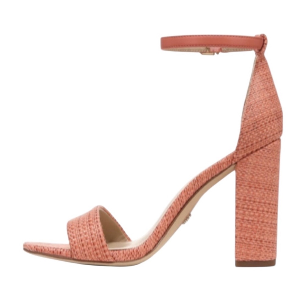 Sam Edelman Yaro Coral Ankle-Strap Block Heel Sandal 4” Heel Sz 7.5 - Picture 2 of 13